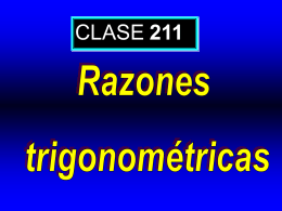 Clase 211: Las Razones Trigonométricas. Triángulo