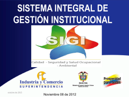 2012 - Superintendencia de Industria y Comercio