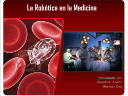 La Robótica en la Medicina