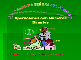 Operaciones con Números Binarios