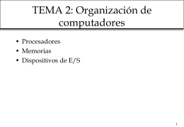 TEMA 2: Organización de computadores
