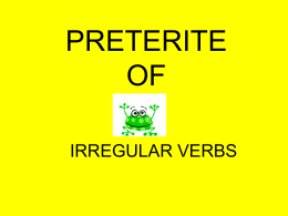 YO » form of irregular verbs - MmePAEZ