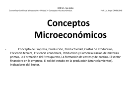 Conceptos Microeconómicos