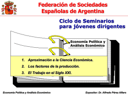 Economia - Factores -Trabajo - Federación de Sociedades