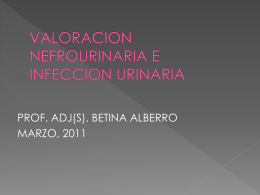 VALORACION NEFROURINARIA E INFECCION URINARIA (1,5