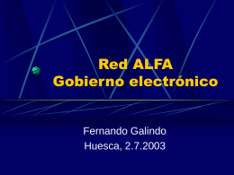 Red ALFA Gobierno electrónico