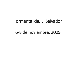 Tormenta Ida El Salvador, 2009