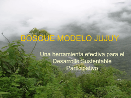 BOSQUE MODELO JUJUY - Secretaría de Ambiente y Desarrollo