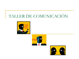 Taller de comunicación