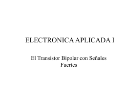 Clase A - El Transistor Bipolar con Señales Fuertes