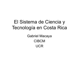 El Modelo Científico y Tecnológico de Costa Rica