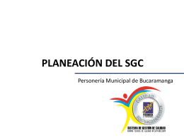 MAPA DE PROCESOS - Personería de Bucaramanga
