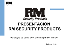 presentacion RM Security Products Ene 2013_modificadaUpc