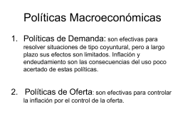 Políticas Macroeconómicas