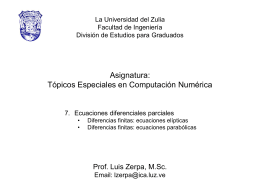 9 Topicos Especiales en Computacion Numerica