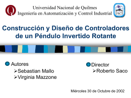 Presentación () - IACI - Universidad Nacional de Quilmes