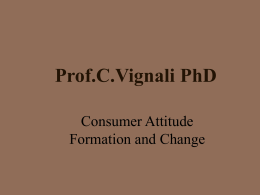 Consumer Attitude & Change