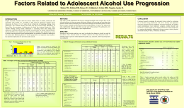 Factors Related to Adolescent Alcohol Use Progression
