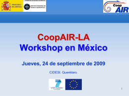 CoopAIR-LA Coordinator: Carlos Francisco Prieto Saiz