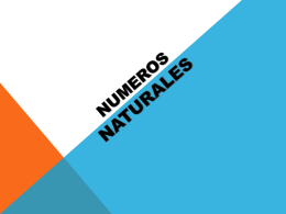 NUMEROS NATURALES