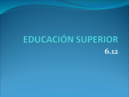 EDUCACIÓN SUPERIOR