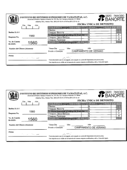 la ficha de pago