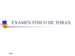 Examen Físico de Tórax "Percusión"