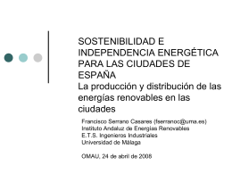 Diapositiva 1 - OMAU Málaga Observatorio de Medio Ambiente