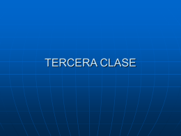 TERCERA CLASE