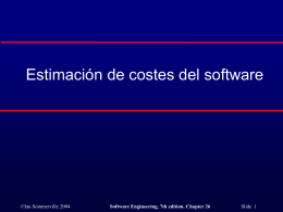 Estimación de costes del software