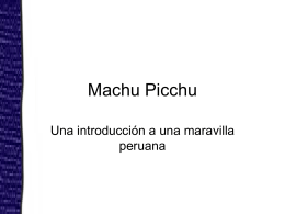 Machu Picchu - Language Links 2006