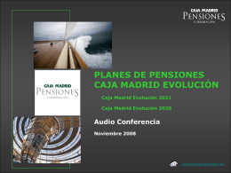 Diapositiva 1 - Bankia Pensiones