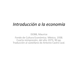 Introducción a la economía