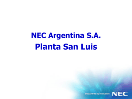 NEC Argentina SA Planta San Luis