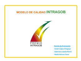 Modelo INTRAGOB 1er. parte