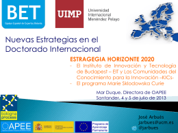 Estrategia Horizonte 2020