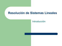 CLASE 8 2010 - Sistemas lineales