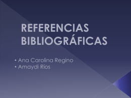 referencias bibliográficas