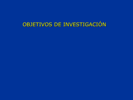 OBJETIVOS DEL ESTUDIO UDD 070214
