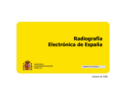 Radiografía Electrónica en España