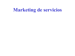 Tratamiento diferenciado de los servicios en Marketing