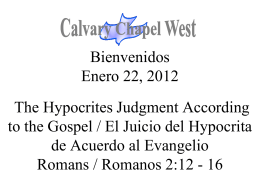 Romanos 2:12-15 - Calvary Chapel West