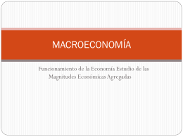 Objeto de la Macroeconomía