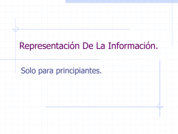Representación De La Información.