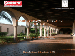 Programa Estatal de Educación 2004-2009