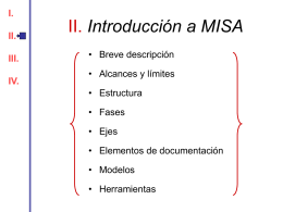 II. Introducción a MISA