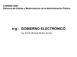 Gobierno Electrónico Andrés Montes de Oca