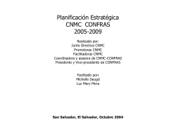PLAN ESTRATEGICO CNMC-CONFRAS 2005
