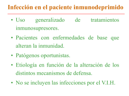 Diagnóstico de infecciones en el paciente inmunodeprimido