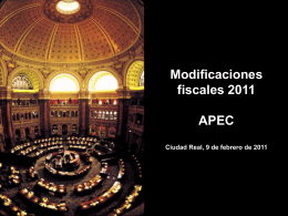 Modificaciones fiscales 2011 - APEC-CR